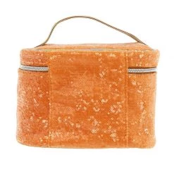 Camomilla Arancio Paillettes Beauty Case -Negozio online [Camomilla ] Italia Camomilla Beauty Case e Pochette Arancio Paillettes 4