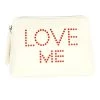 Camomilla Bianco Beauty Love Sms Pochette -Negozio online [Camomilla ] Italia Camomilla Beauty Case e Pochette Bianco Beauty Love Sms