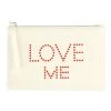 Camomilla Busta M Bianco Beauty Love Sms Pochette -Negozio online [Camomilla ] Italia Camomilla Beauty Case e Pochette Busta M Bianco Beauty Love Sms