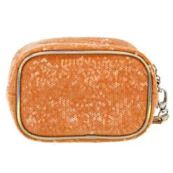 Camomilla Manico S Arancio Paillettes Pochette -Negozio online [Camomilla ] Italia Camomilla Beauty Case e Pochette Manico S Arancio Paillettes 2