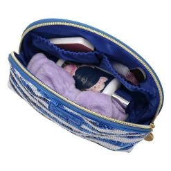 Camomilla Pouch L Blu Riccione Pochette -Negozio online [Camomilla ] Italia Camomilla Beauty Case e Pochette Pouch L Blu Riccione 4