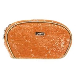 Camomilla Pouch M Arancio Pailettes Pochette