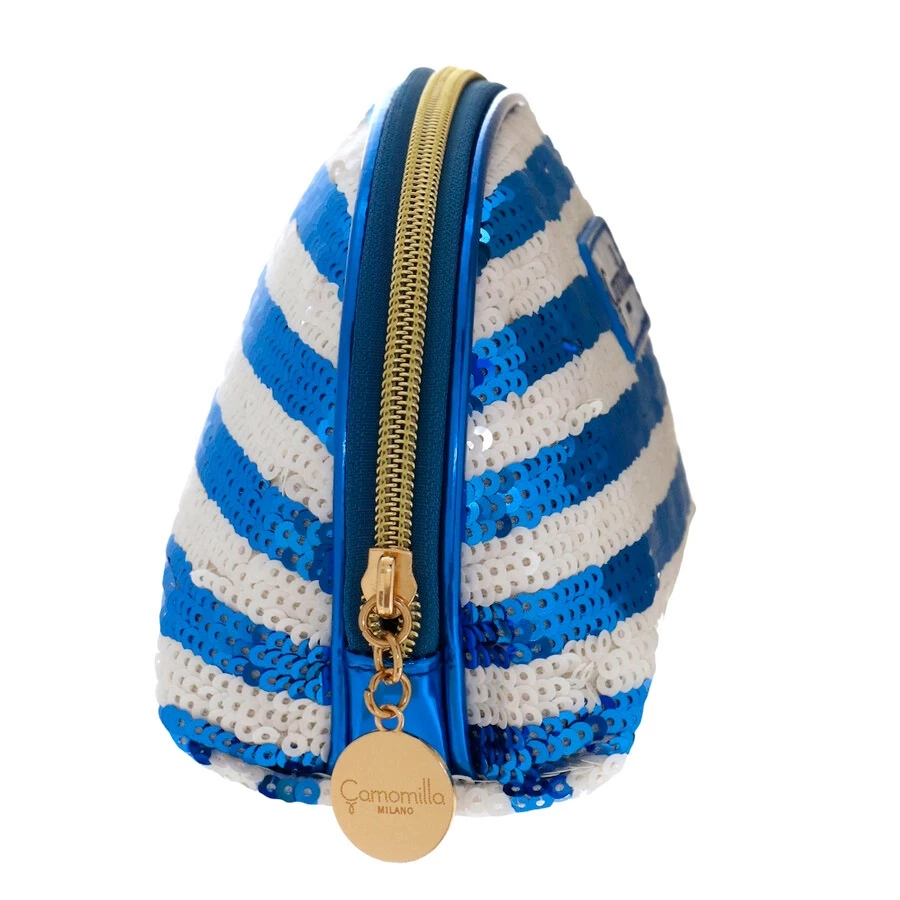 Camomilla Pouch M Blu Riccione Pochette 5 Camomilla Pouch M Blu Riccione Pochette - immagine 3