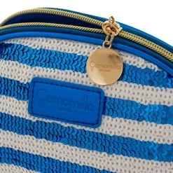 Camomilla Pouch M Blu Riccione Pochette -Negozio online [Camomilla ] Italia Camomilla Beauty Case e Pochette Pouch M Blu Riccione 3