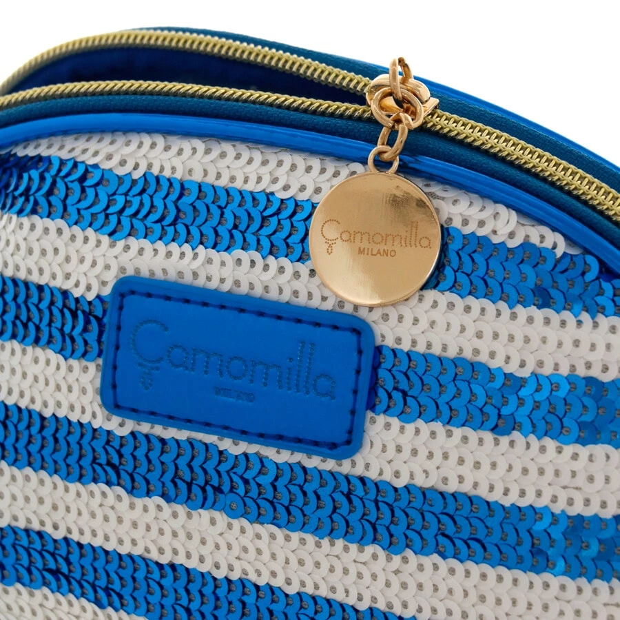 Camomilla Pouch M Blu Riccione Pochette 6 Camomilla Pouch M Blu Riccione Pochette - immagine 4