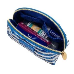 Camomilla Pouch M Blu Riccione Pochette -Negozio online [Camomilla ] Italia Camomilla Beauty Case e Pochette Pouch M Blu Riccione 4