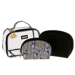 Camomilla Set Beauty Bag Blu Lerici Beauty Case -Negozio online [Camomilla ] Italia Camomilla Beauty Case e Pochette Set Beauty Bag Blu Lerici 6