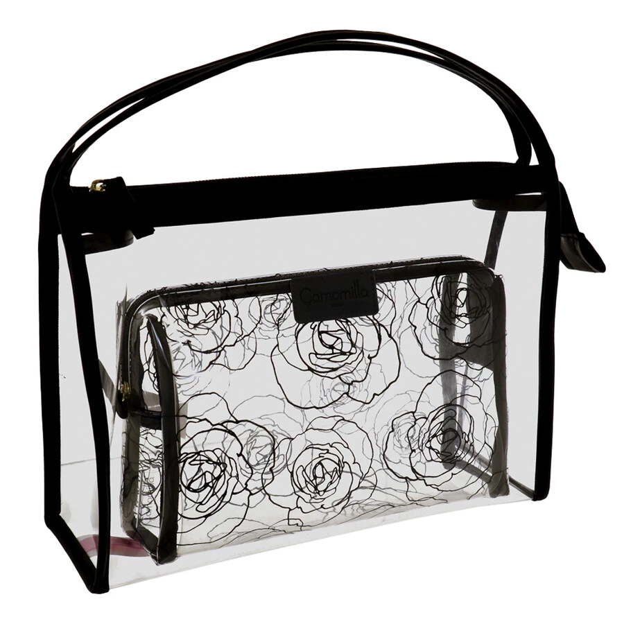 Camomilla Set Beauty Nero Rosa' Beauty Case 3 Camomilla Set Beauty Nero Rosa' Beauty Case