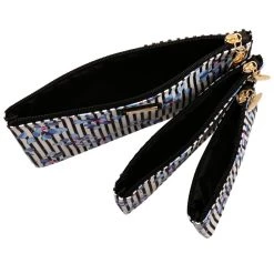 Camomilla Set Buste Blu Lerici Pochette -Negozio online [Camomilla ] Italia Camomilla Beauty Case e Pochette Set Buste Blu Lerici 4