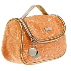 Camomilla Vanity Bag XS Arancio Pailettes Beauty Case -Negozio online [Camomilla ] Italia Camomilla Beauty Case e Pochette Vanity Bag XS Arancio Pailettes 2