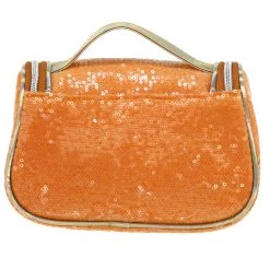 Camomilla Vanity Bag XS Arancio Pailettes Beauty Case -Negozio online [Camomilla ] Italia Camomilla Beauty Case e Pochette Vanity Bag XS Arancio Pailettes 3
