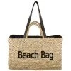 Camomilla Cesta Beach Bag Nero Borsa Mare
