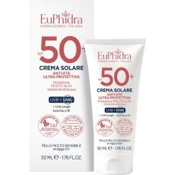 Euphidra Crema Solare Anti-Età Invisibile Ultra Protettiva 50+ Protezione Solare