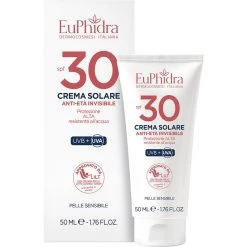 Euphidra Crema Solare Anti-Età Invisibile 30 Protezione Solare